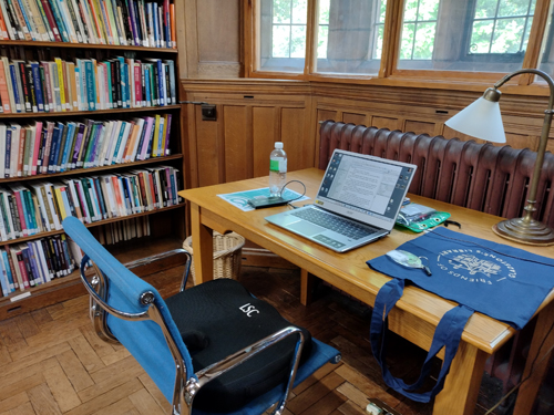 Writing nook in the library